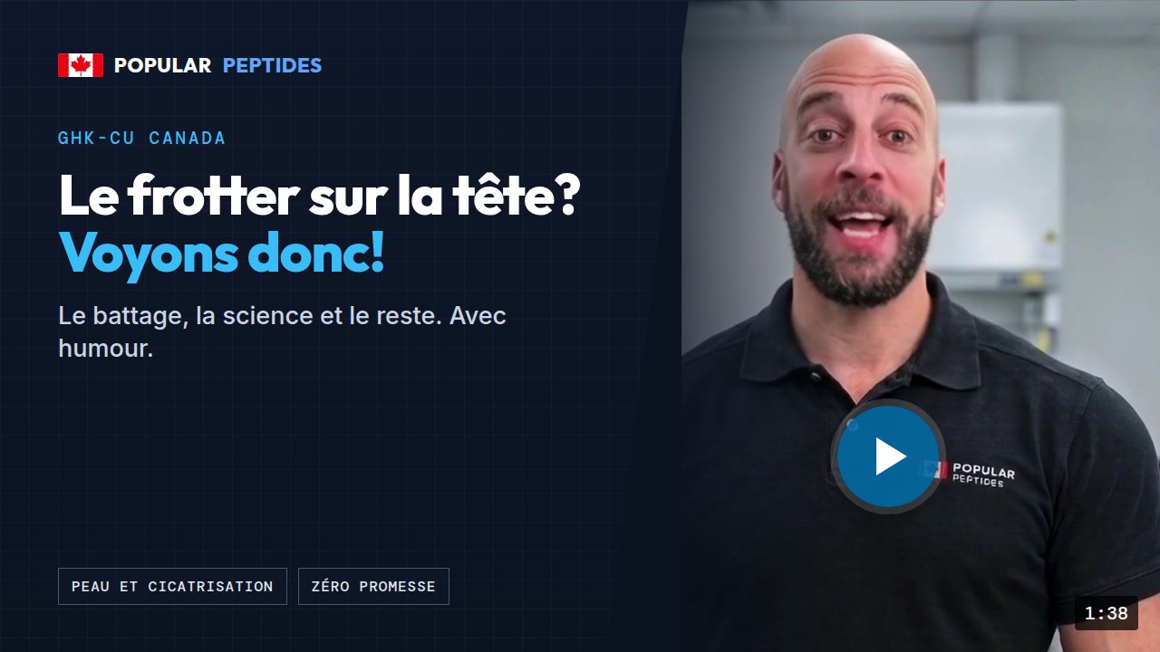 GHK-Cu : le battage vs ce que disent les études