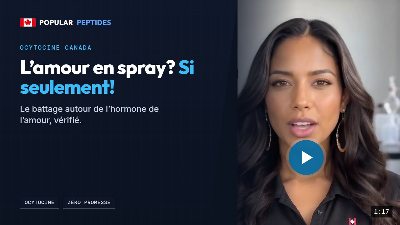 Ocytocine : l’hormone de l’amour, vérifiée — miniature de la vidéo