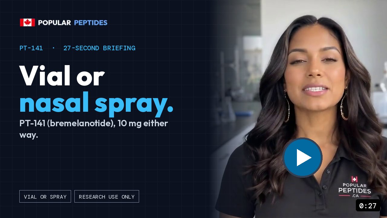 PT-141: vial or nasal spray