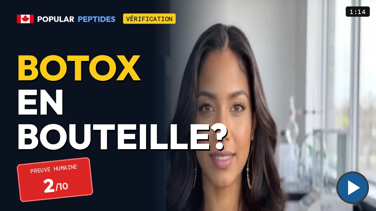 SNAP-8 : du « Botox en bouteille »? Ce que disent les études